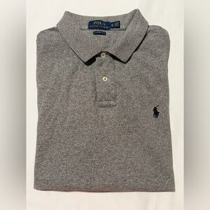 Ralph Lauren Classic Gray Polo Shirt, Men Size XL, Classic Fit